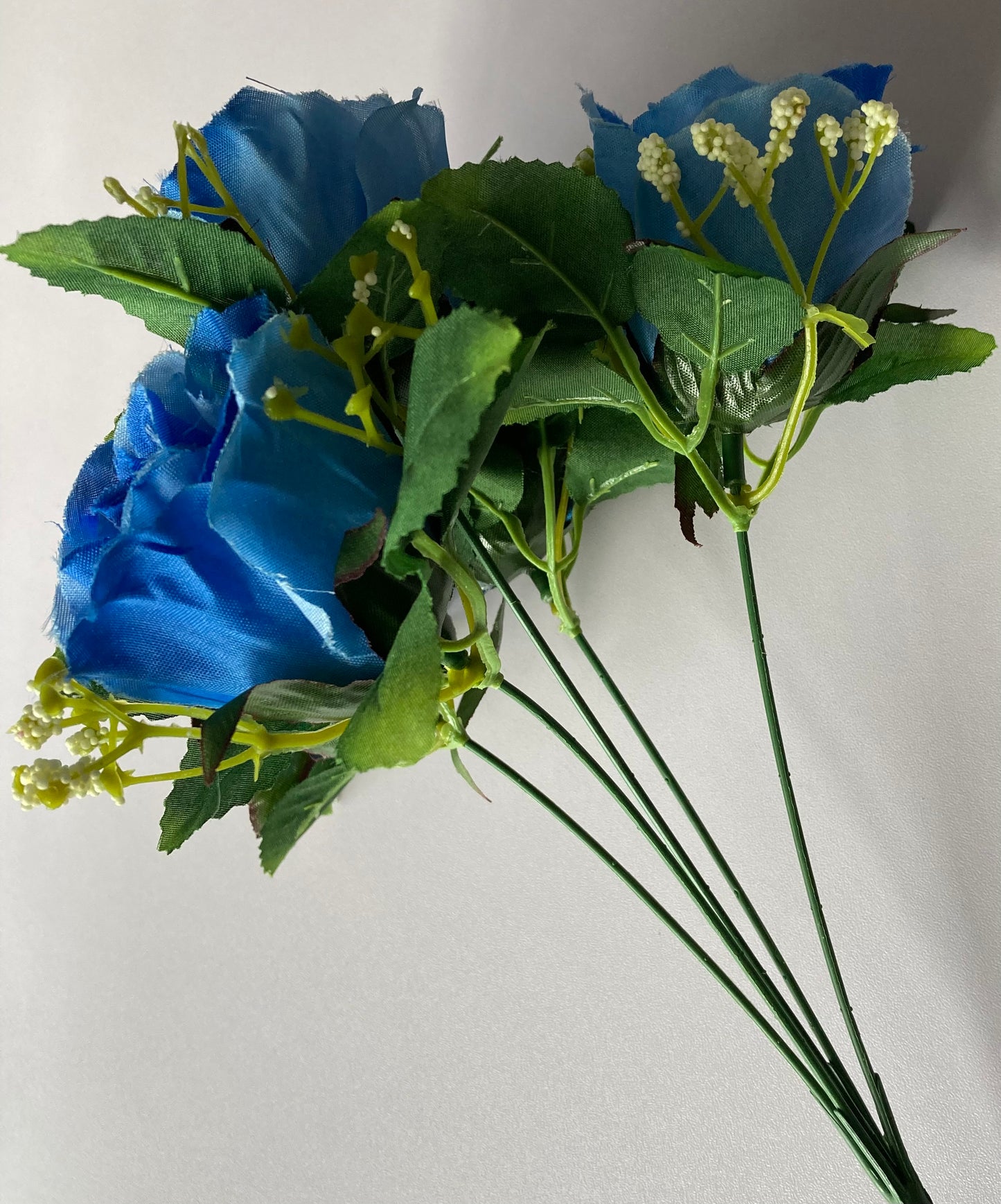 5 Blue Rosebud & Gyp Bunch