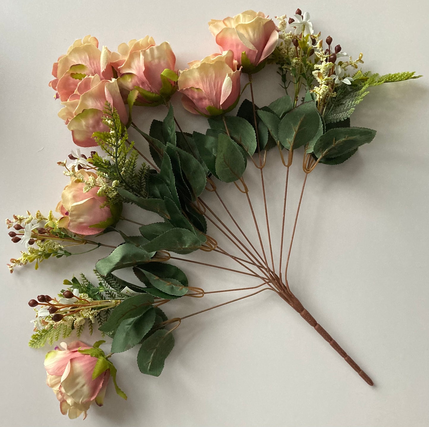 Peach/Mauve Rose Bunch