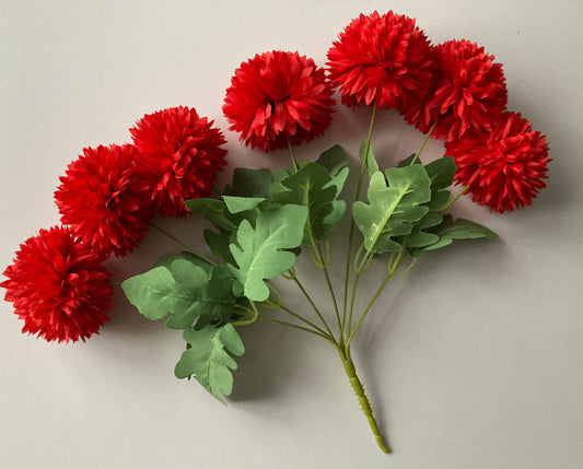 Red Chrysanthemum Bunch