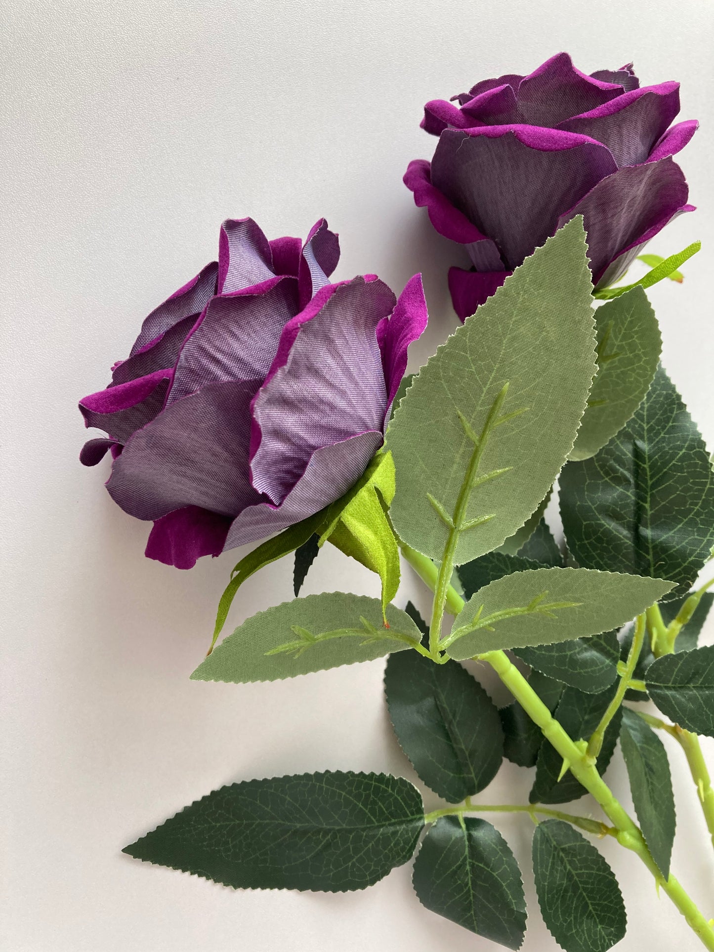 74cm Long Purple Velvet Rose