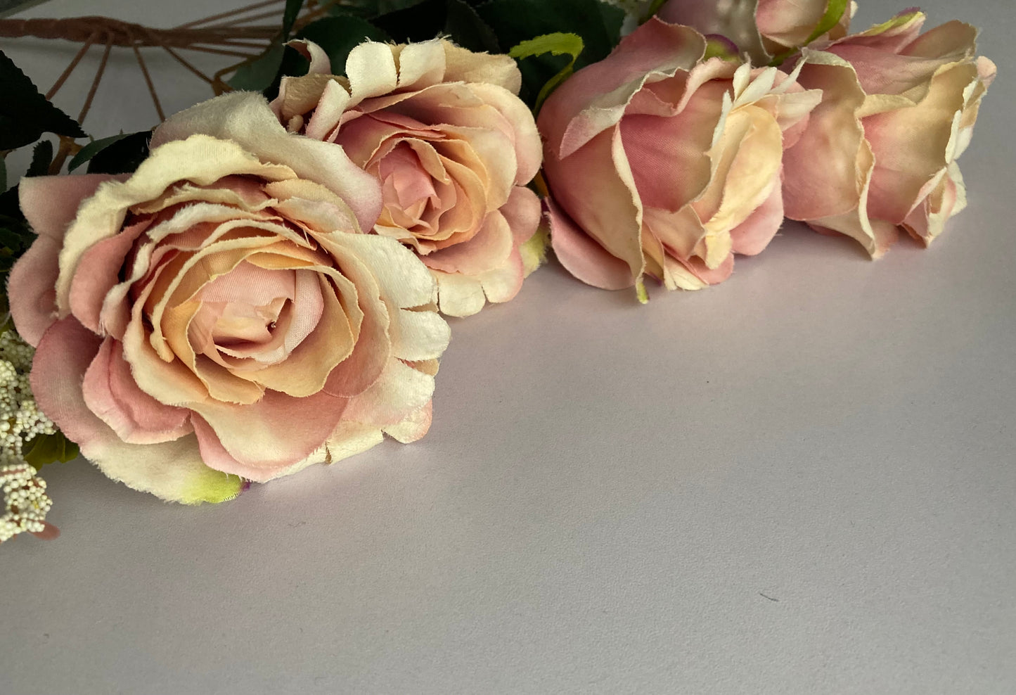 Peach/Mauve Rose Bunch