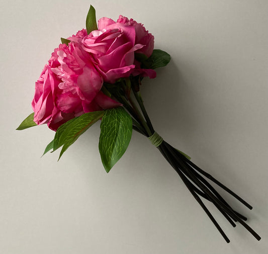 Hot Pink Rose & Peony Bunch