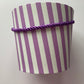 Purple Striped Pot