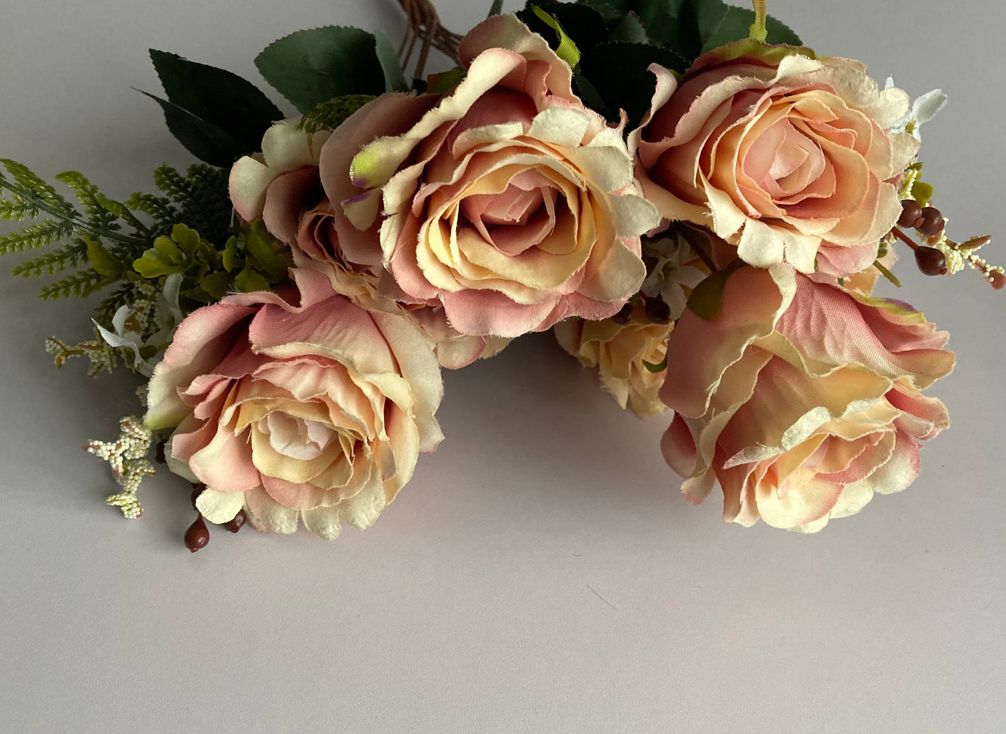 Peach/Mauve Rose Bunch