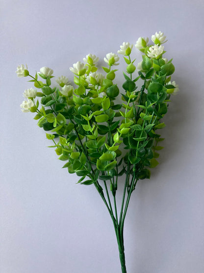 White Flower Foliage Bush