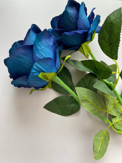 Royal Blue Velvet Soft Touch Rose