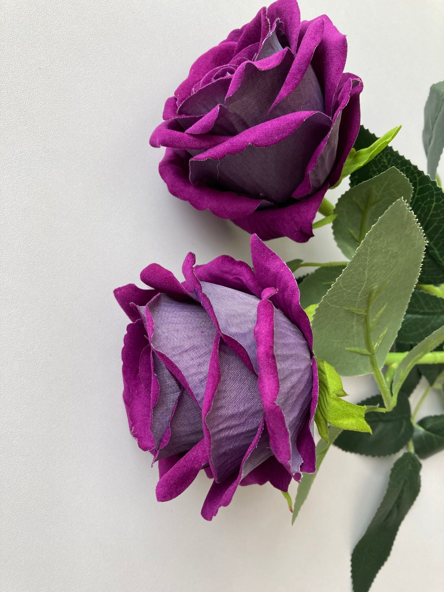 74cm Long Purple Velvet Rose