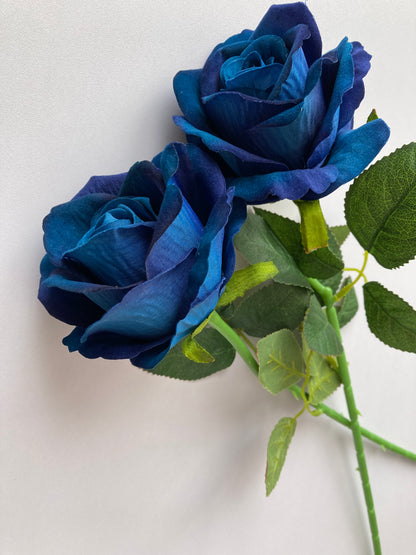 Royal Blue Velvet Soft Touch Rose