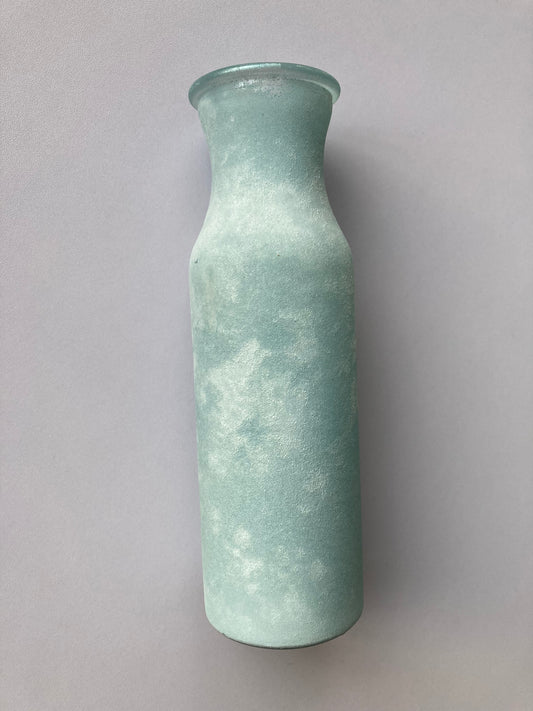 Blue Chalk Milk Bottle Style Vase