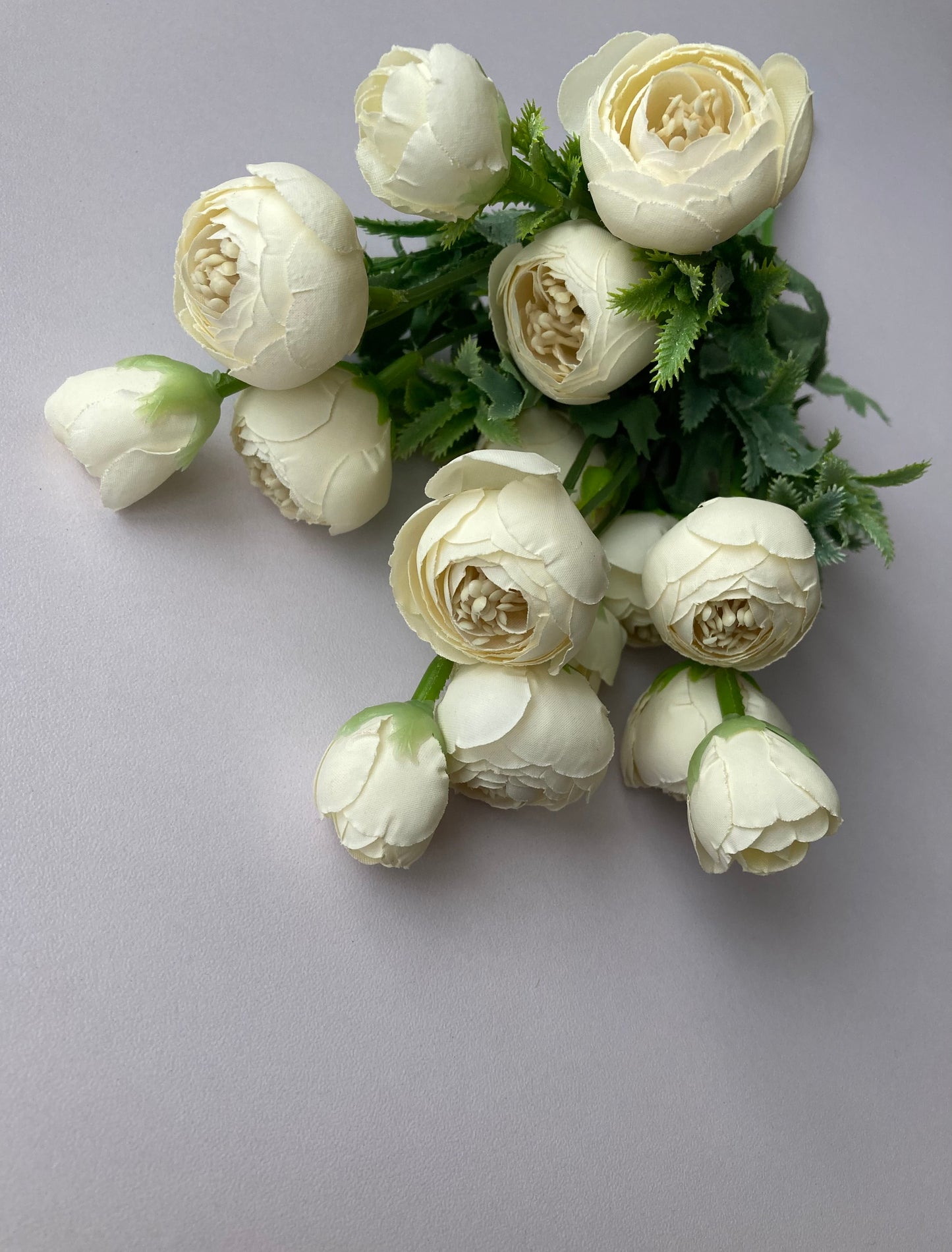 Mini Ivory Ranunculus Bunch