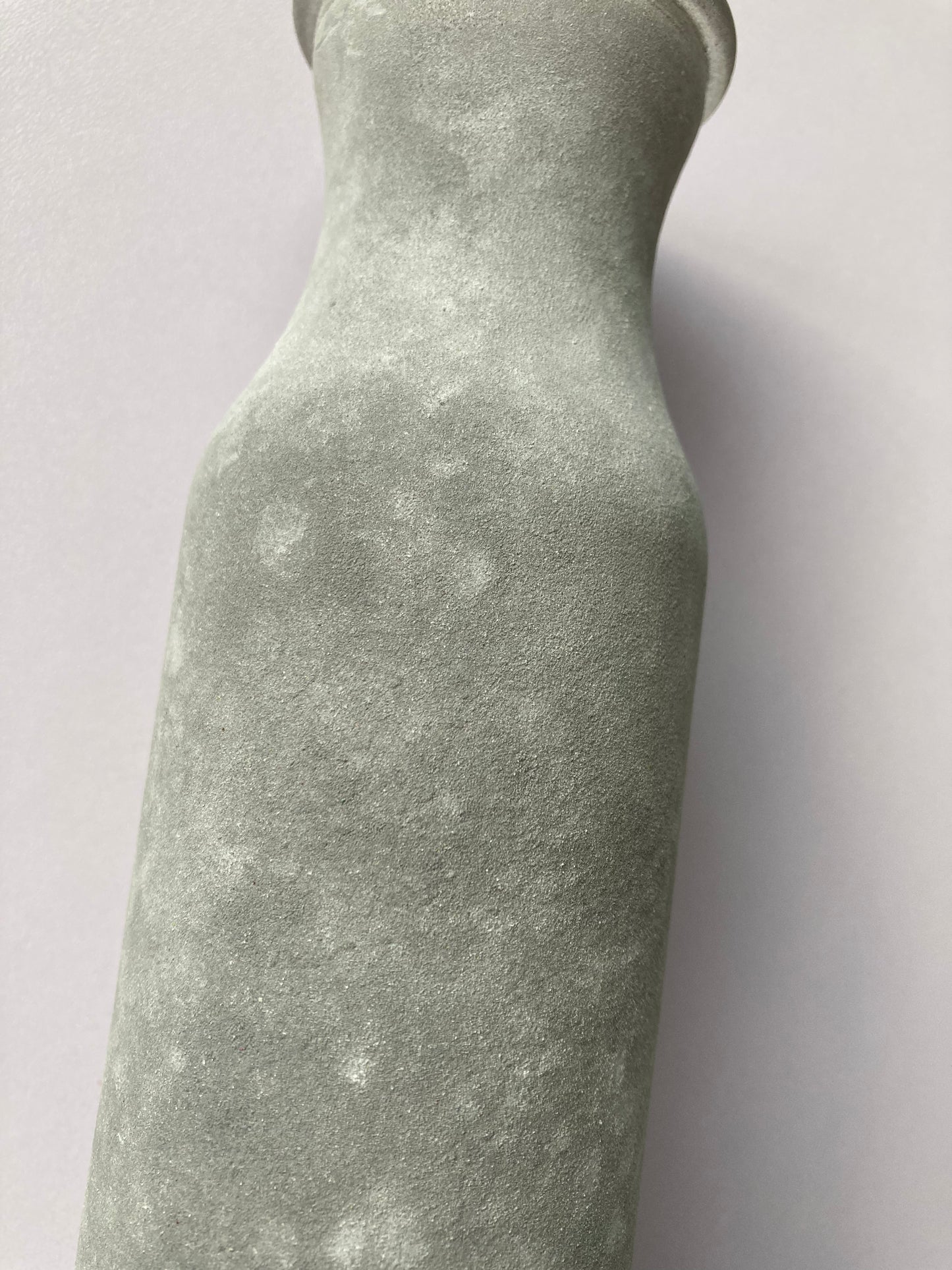 Grey Chalk Milk Bottle Style Vase