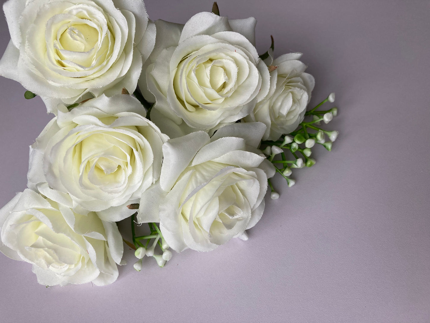 Small Ivory Rose Bunch