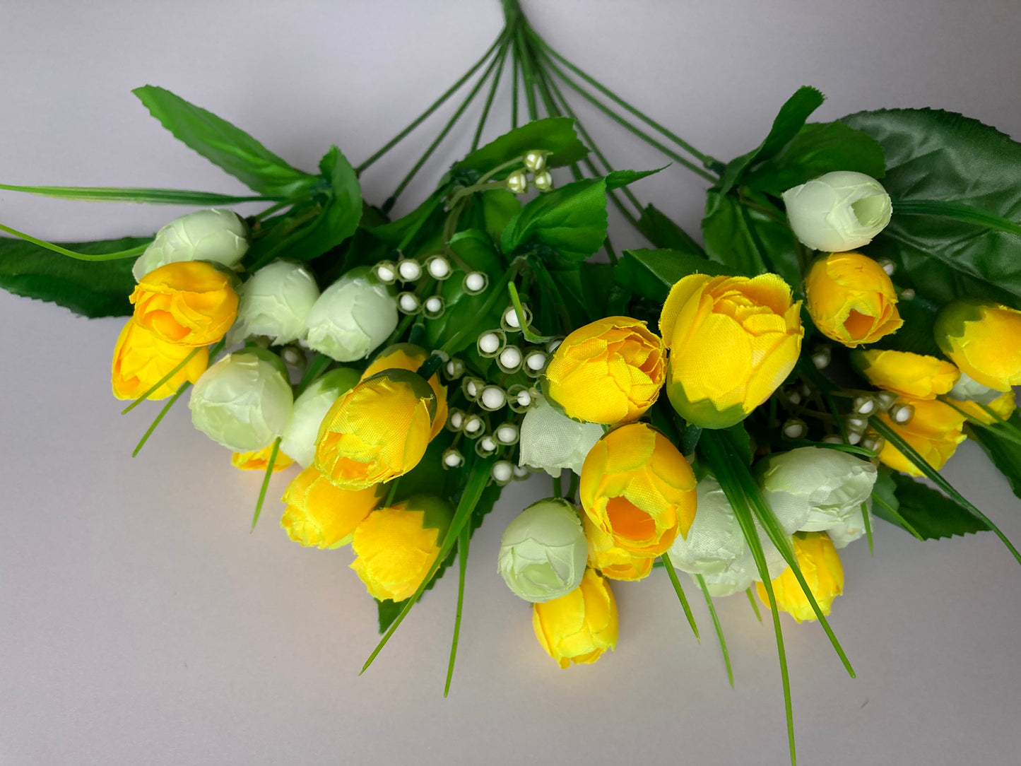 Yellow & Ivory Baby Tulip Bunch