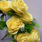 Lemon Yellow Rose & Gyp Bush