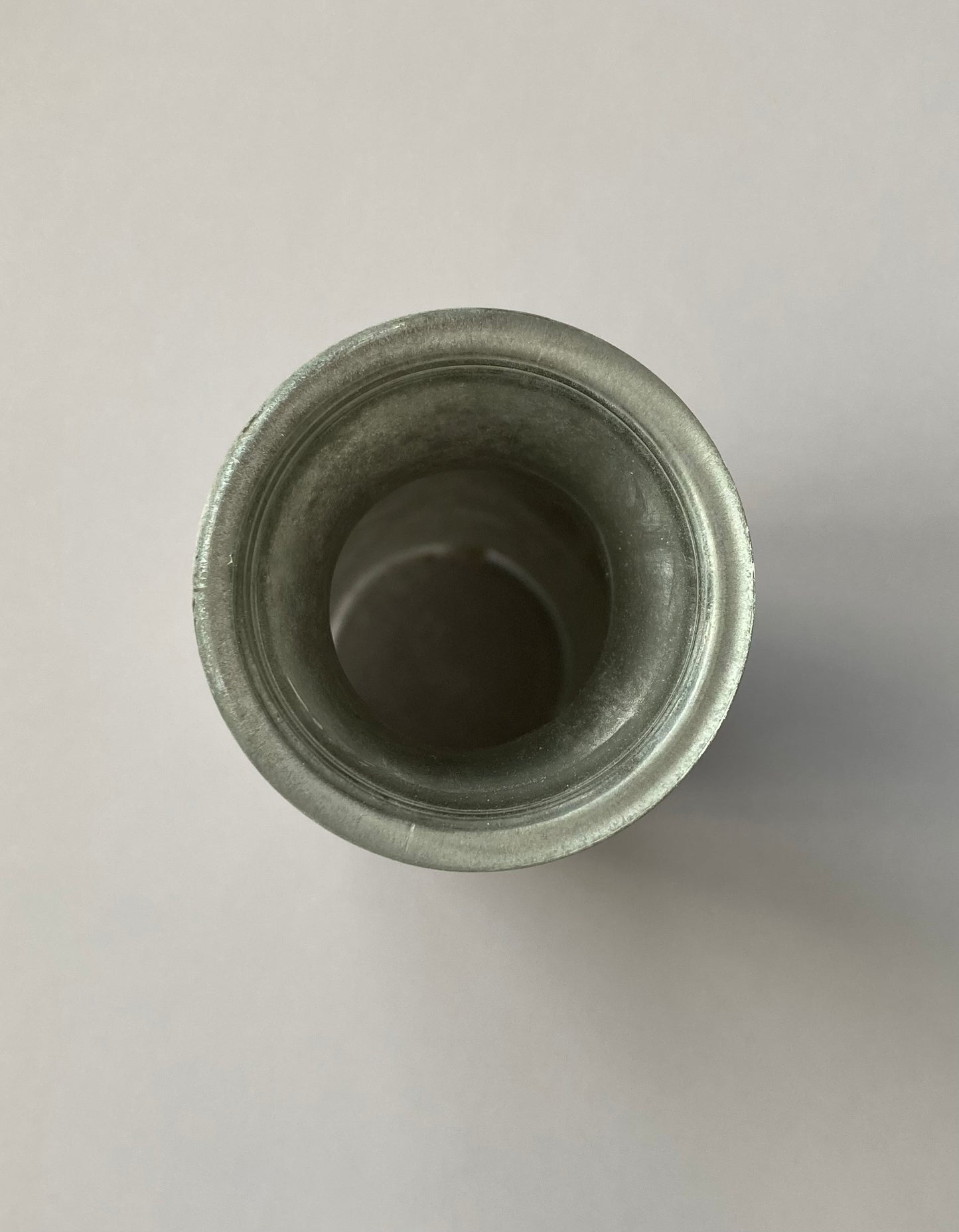 Grey Chalk Milk Bottle Style Vase
