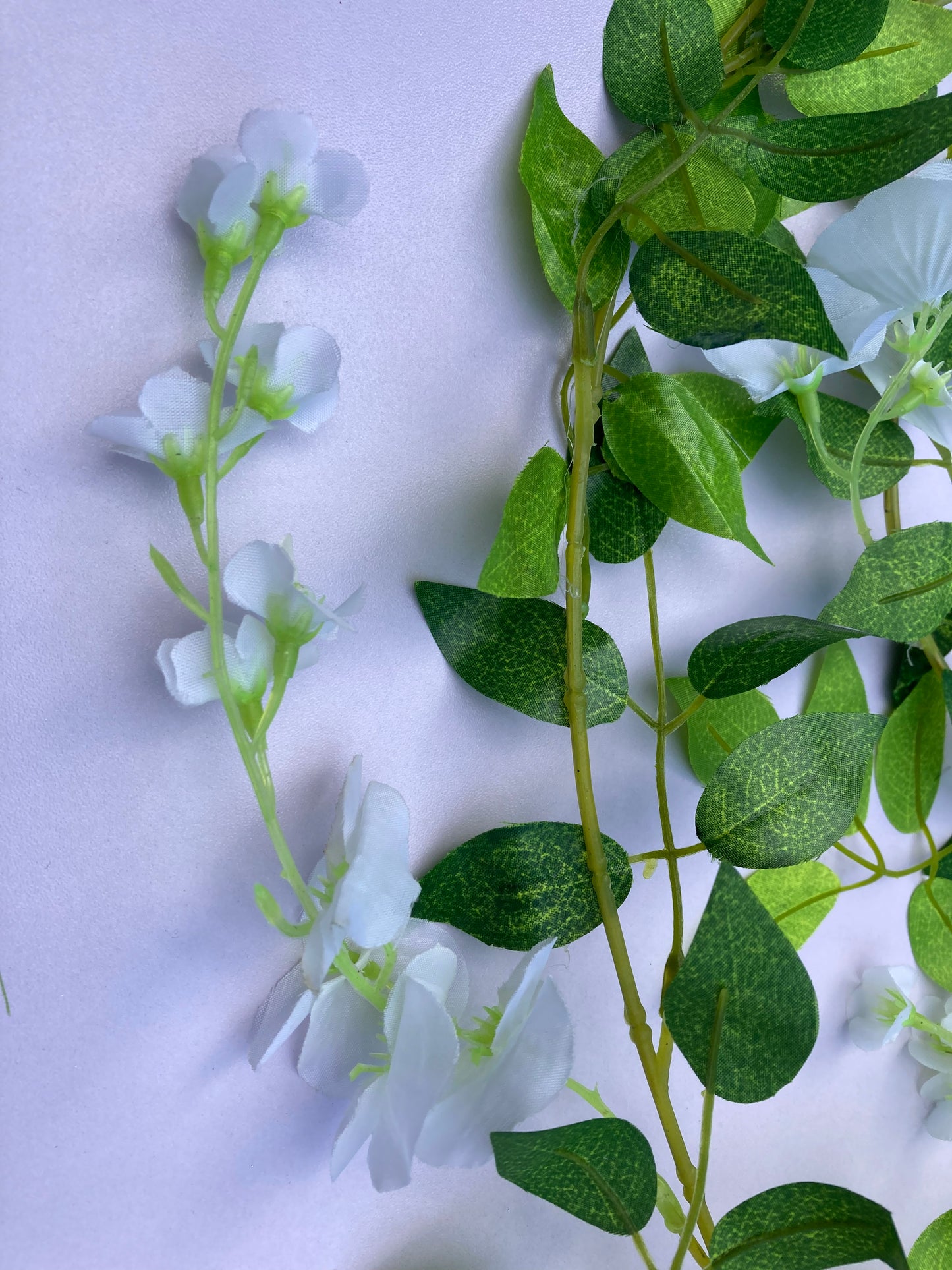 170cm White Wisteria Garland